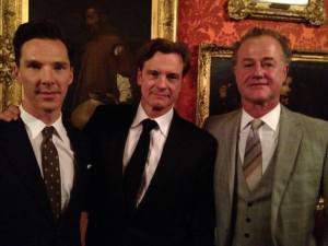 Benedict Cumberbatch, Colin Firth and Owen Teale